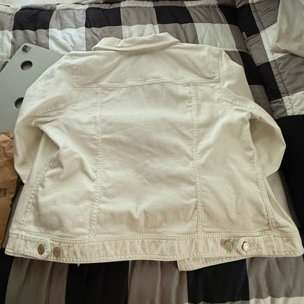 Talbots Classic Denim Jacket-XL - Picture 3 of 5